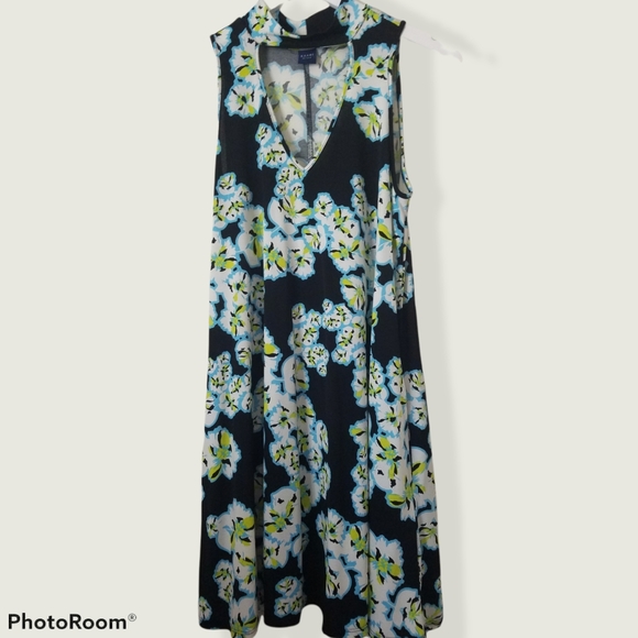 KAARI blue choker cutout dress - Picture 9 of 11